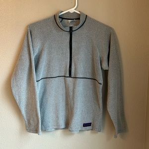 Melanzana women’s S micro-grid 1/2 zip fleece top